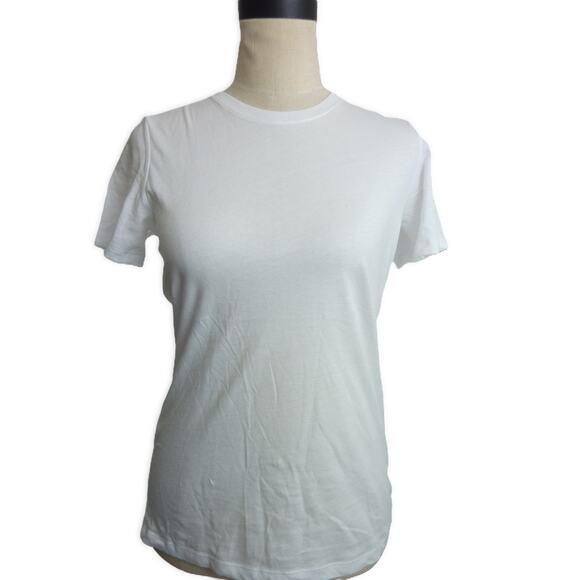 Everlane Tops - NWT Everlane The Organic Cotton White Crew Shirt Size S
